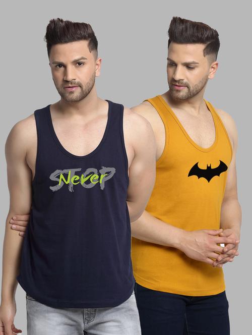 pack of 2 printed vest - 20646585 - Very Small Image - 1