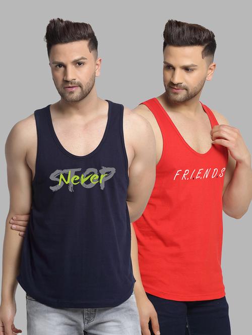 pack of 2 printed vest - 20646587 - Very Small Image - 1