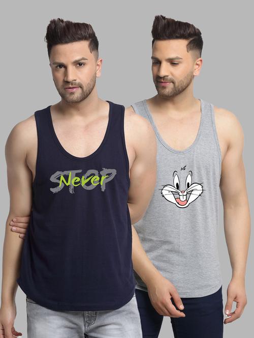 pack of 2 printed vest - 20646590 - Very Small Image - 1