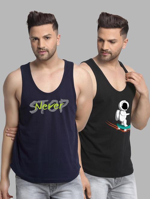 pack of 2 printed vest - 20646593 - Very Small Image - 1