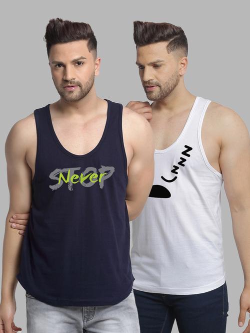 pack of 2 printed vest - 20646595 - Very Small Image - 1