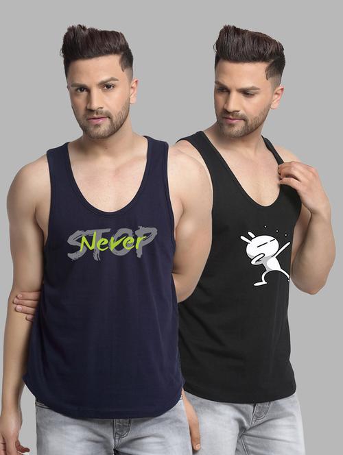 pack of 2 printed vest - 20646596 - Very Small Image - 1