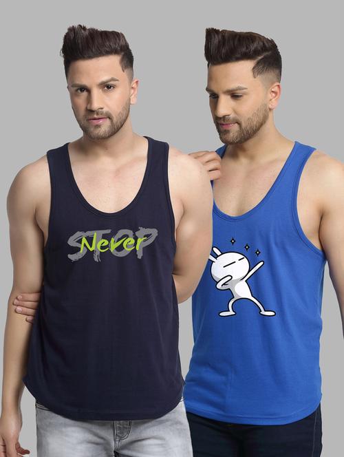 pack of 2 printed vest - 20646597 - Very Small Image - 1