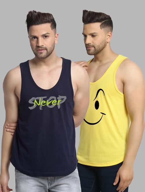 pack of 2 printed vest - 20646599 - Very Small Image - 1