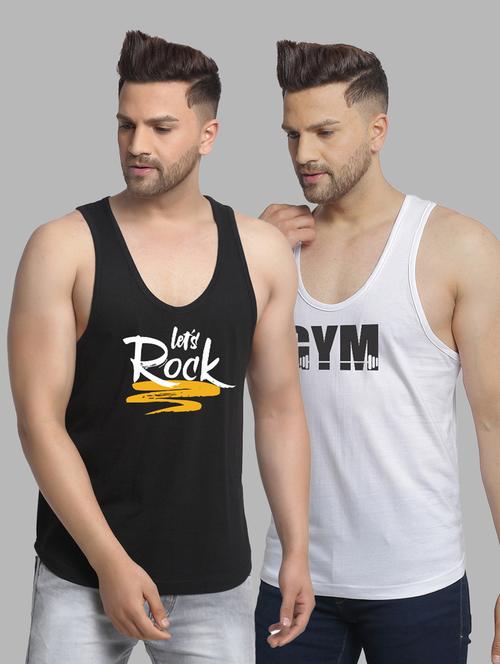 pack of 2 printed vest - 20646603 - Very Small Image - 1