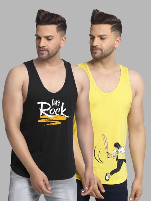 pack of 2 printed vest - 20646606 - Very Small Image - 1