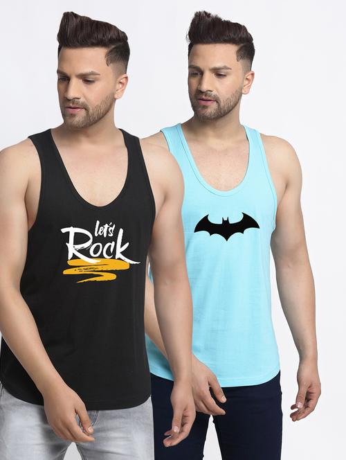 pack of 2 printed vests - 20646609 - Very Small Image - 1