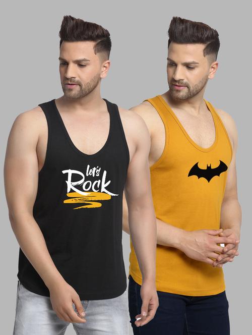 pack of 2 printed vest - 20646610 - Very Small Image - 1