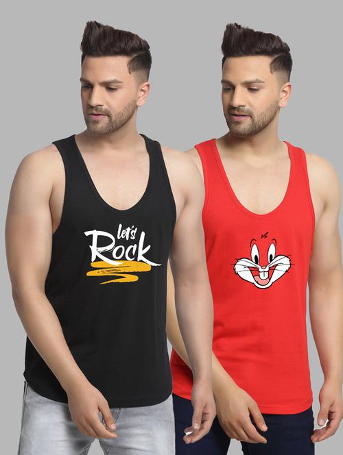 pack of 2 printed vest - 20646614 - Very Small Image - 1