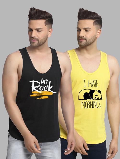 pack of 2 printed vest - 20646617 - Very Small Image - 1