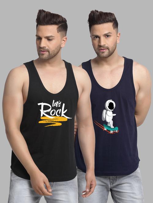 pack of 2 printed vest - 20646618 - Very Small Image - 1
