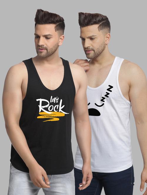 pack of 2 printed vest - 20646619 - Very Small Image - 1