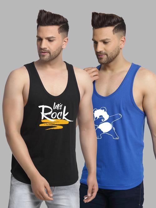 pack of 2 printed vest - 20646624 - Very Small Image - 1