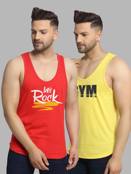 pack of 2 printed vest - 20646628 - Very Small Image - 1