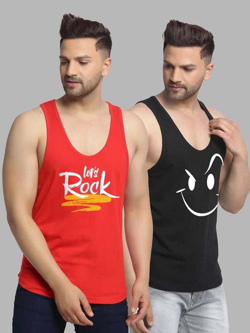 pack of 2 printed vest - 20646631 - Very Small Image - 1