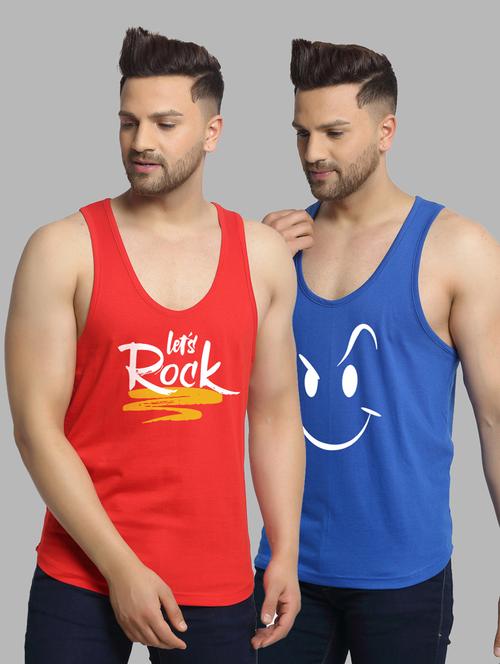pack of 2 printed vest - 20646632 - Very Small Image - 1