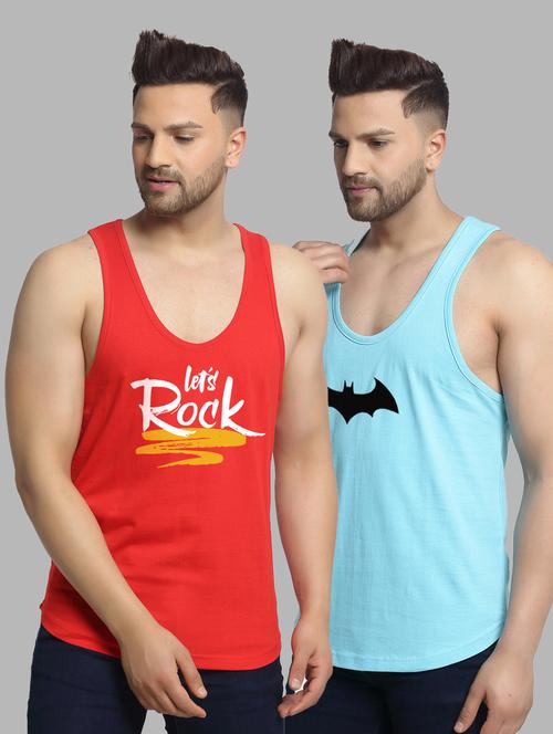 pack of 2 printed vest - 20646633 - Very Small Image - 1