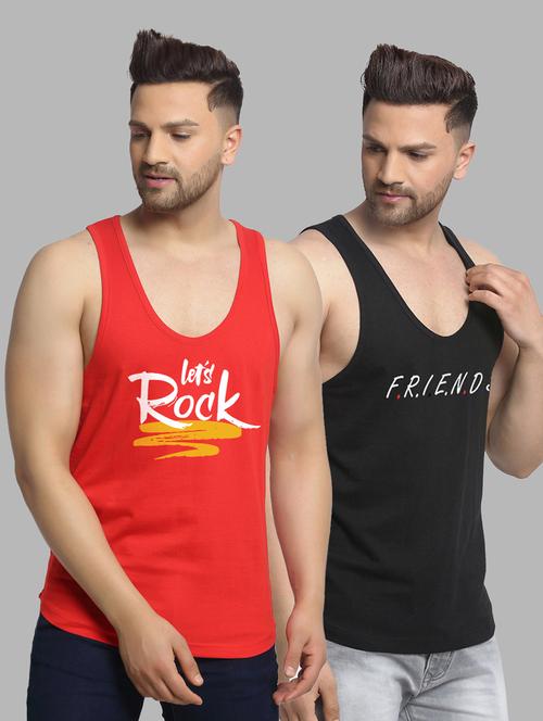 pack of 2 printed vest - 20646635 - Very Small Image - 1