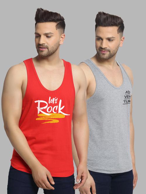pack of 2 printed vest - 20646637 - Very Small Image - 1