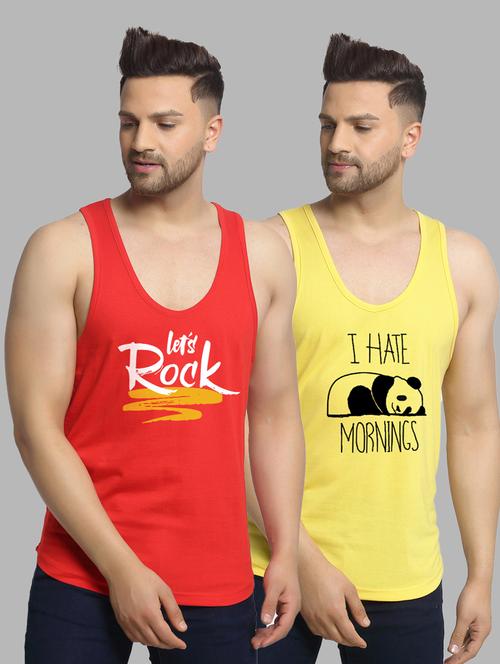 pack of 2 printed vest - 20646641 - Very Small Image - 1