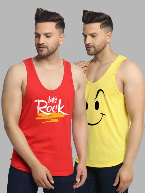 pack of 2 printed vest - 20646648 - Very Small Image - 1