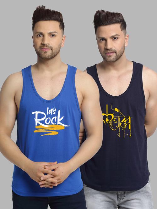 pack of 2 printed vest - 20646652 - Very Small Image - 1