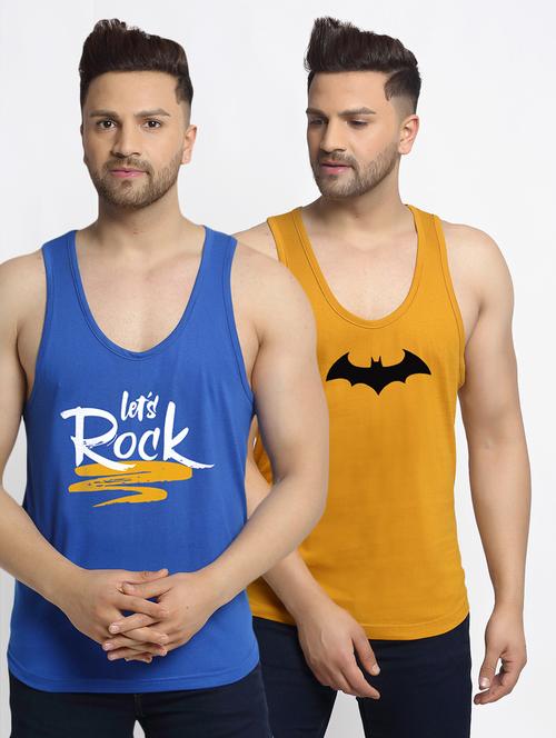 pack of 2 printed vests - 20646660 - Very Small Image - 1
