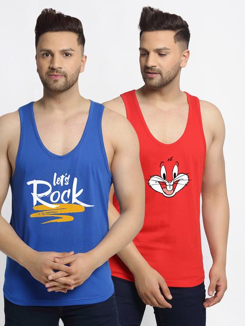pack of 2 printed vests - 20646664 - Very Small Image - 1
