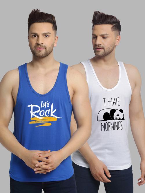 pack of 2 printed vest - 20646666 - Very Small Image - 1