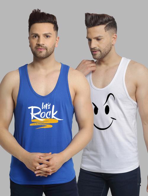 pack of 2 printed vest - 20646673 - Very Small Image - 1