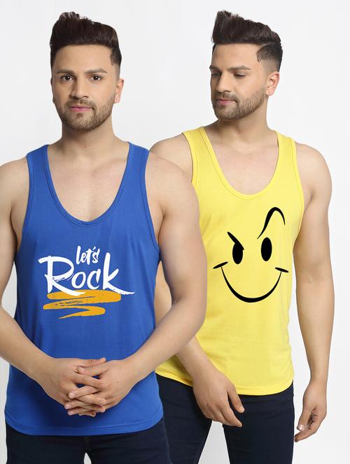 pack of 2 printed vests - 20646674 - Very Small Image - 1
