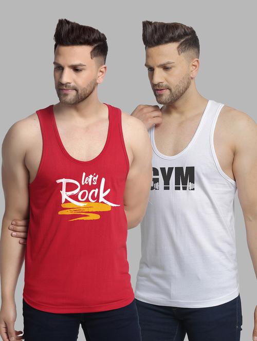 pack of 2 printed vest - 20646679 - Very Small Image - 1