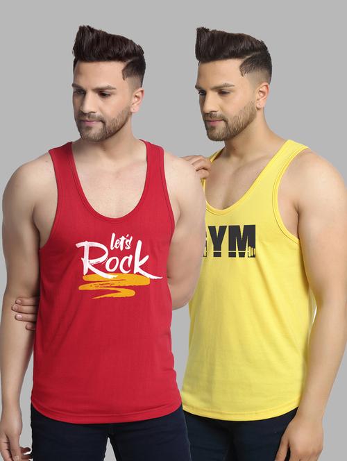 pack of 2 printed vest - 20646680 - Very Small Image - 1
