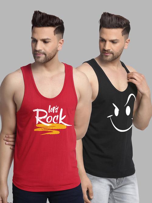 pack of 2 printed vest - 20646683 - Very Small Image - 1