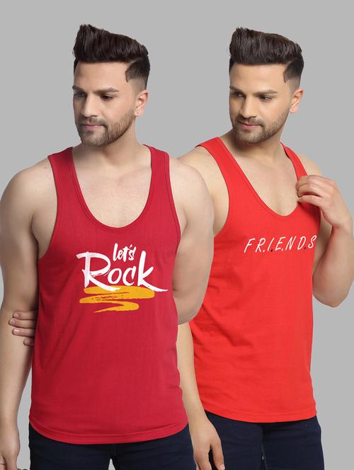 pack of 2 printed vest - 20646687 - Very Small Image - 1