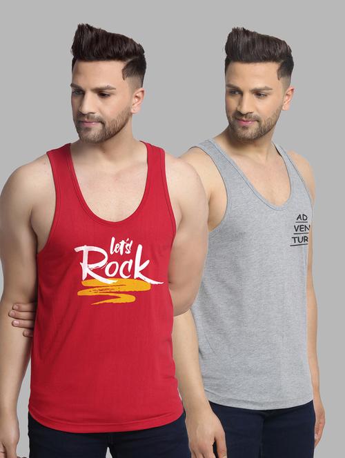 pack of 2 printed vest - 20646688 - Very Small Image - 1