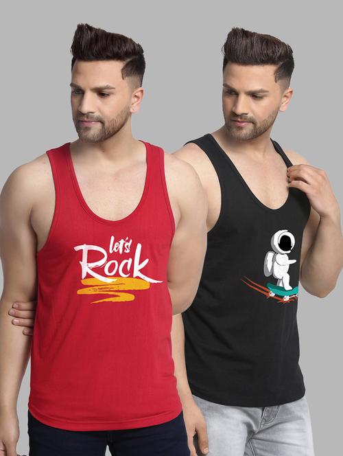 pack of 2 printed vest - 20646693 - Very Small Image - 1