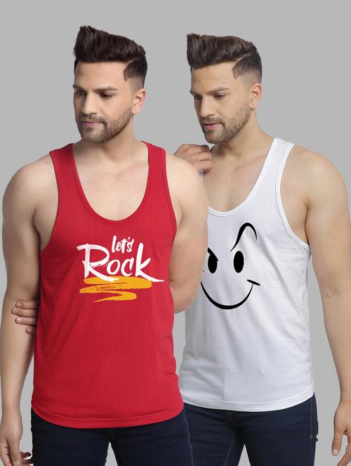 pack of 2 printed vest - 20646697 - Very Small Image - 1