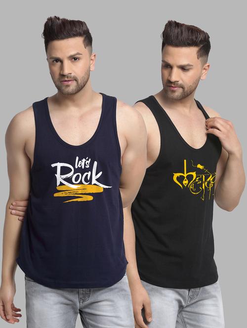 pack of 2 printed vest - 20646700 - Very Small Image - 1