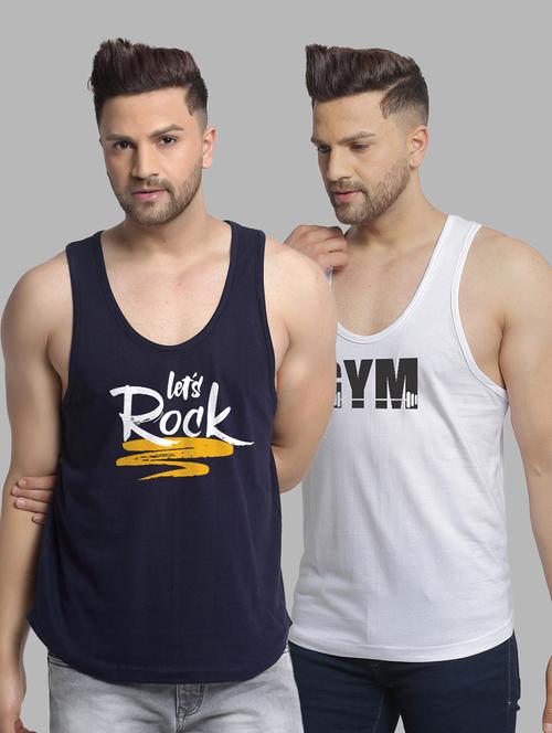 pack of 2 printed vest - 20646702 - Very Small Image - 1