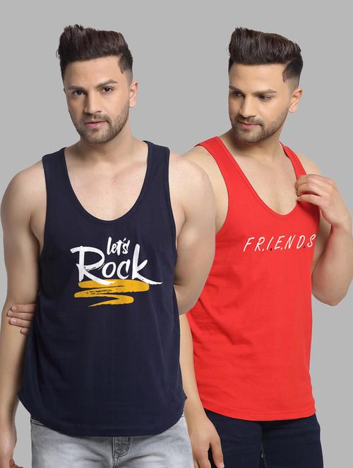 pack of 2 printed vest - 20646710 - Very Small Image - 1