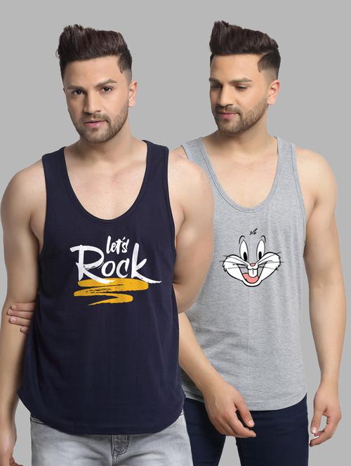 pack of 2 printed vest - 20646713 - Very Small Image - 1