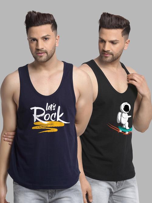 pack of 2 printed vest - 20646716 - Very Small Image - 1