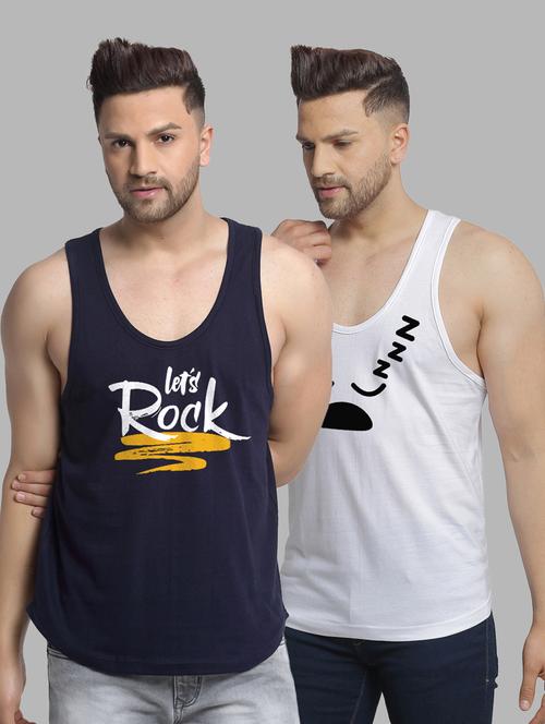 pack of 2 printed vest - 20646718 - Very Small Image - 1