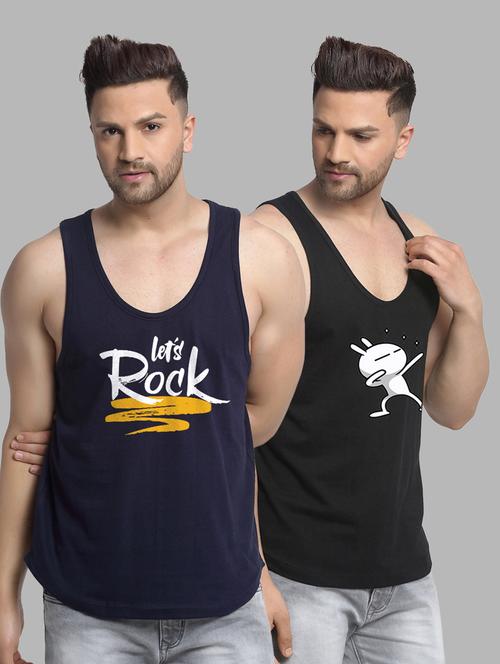 pack of 2 printed vest - 20646719 - Very Small Image - 1