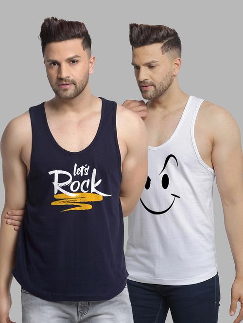 pack of 2 printed vest - 20646720 - Very Small Image - 1