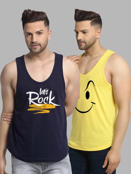 pack of 2 printed vest - 20646721 - Very Small Image - 1