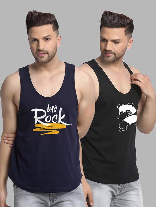 pack of 2 printed vests - 20646722 - Very Small Image - 1