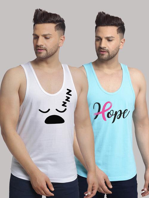 pack of 2 printed vest - 20646732 - Very Small Image - 1