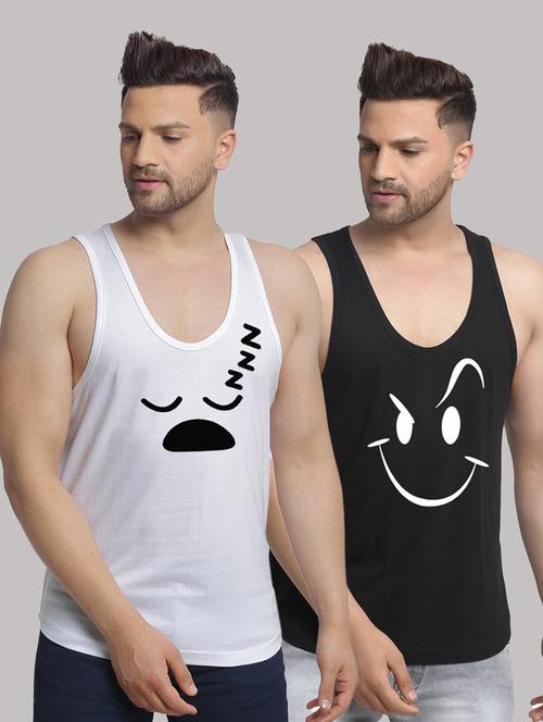 pack of 2 printed vest - 20646735 - Very Small Image - 1